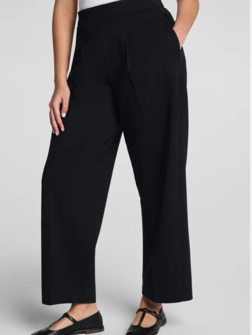 Spanx Ponte Pleated Tapered Pants